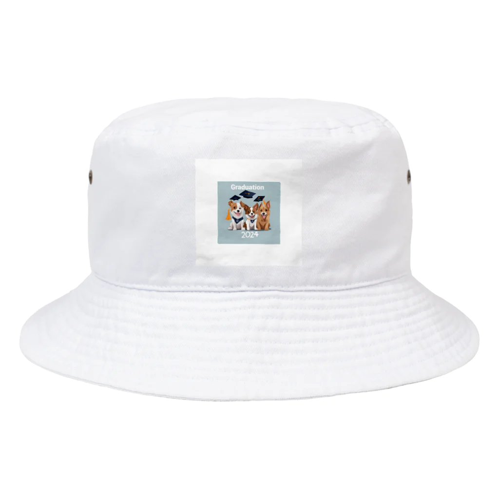 Tomo_Bluebellの2024卒業アイテム　犬 Bucket Hat