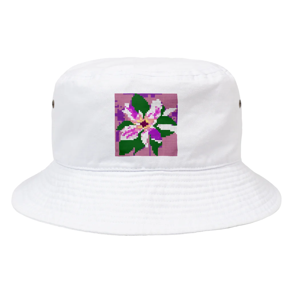 noaru633のドット絵のクレマチス Bucket Hat