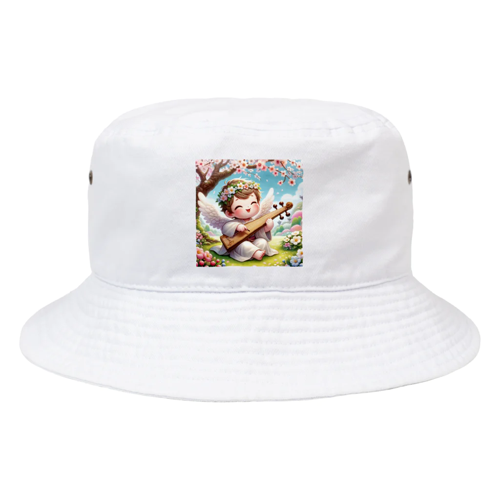 天使の館の琴を奏でる天使 Bucket Hat