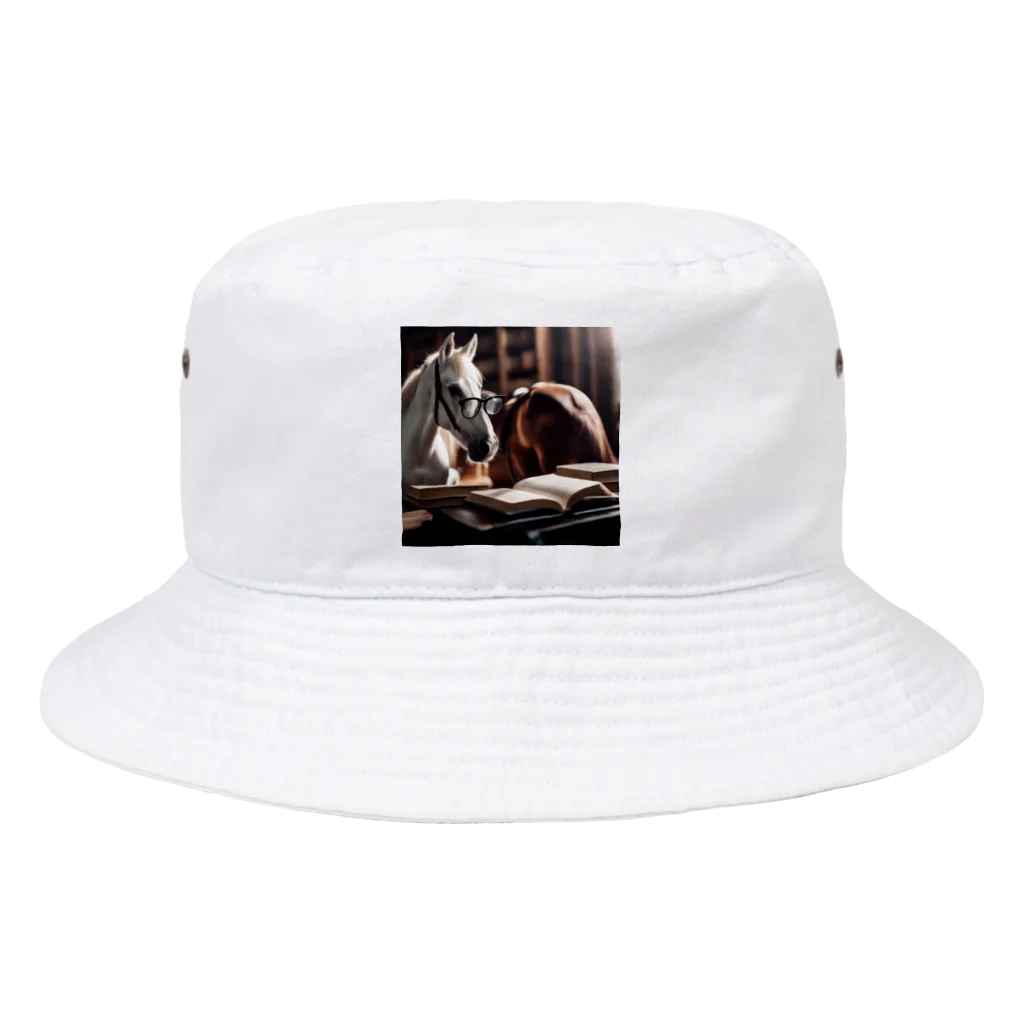 UDRUMSの読書家の馬 Bucket Hat