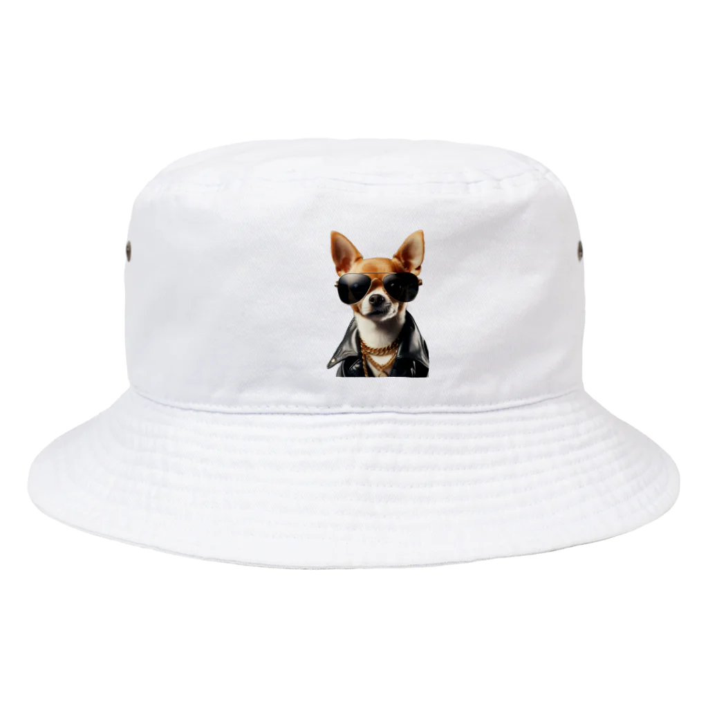 arenahitoのニヒルなチワワ Bucket Hat