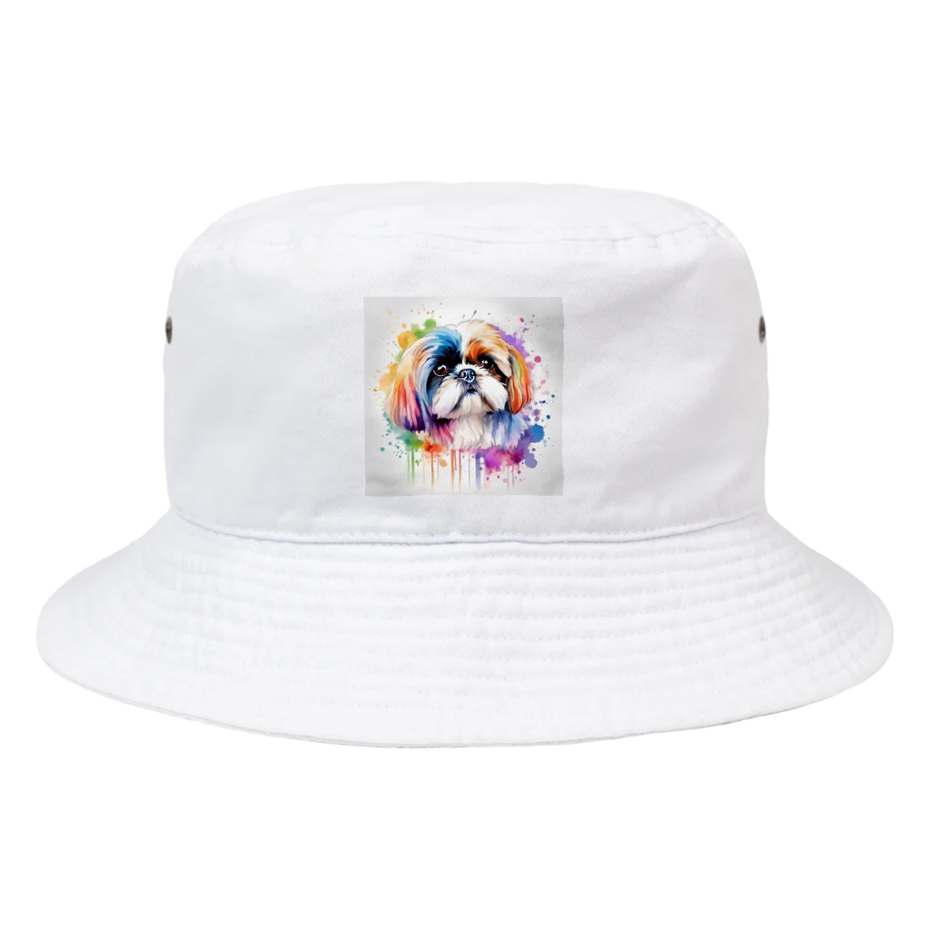 【ma chérie】A treasury of love.のカラフルシーズー Bucket Hat