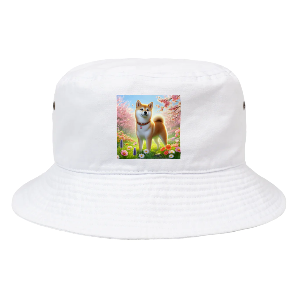 ANTARESの春の柴犬の冒険 Bucket Hat