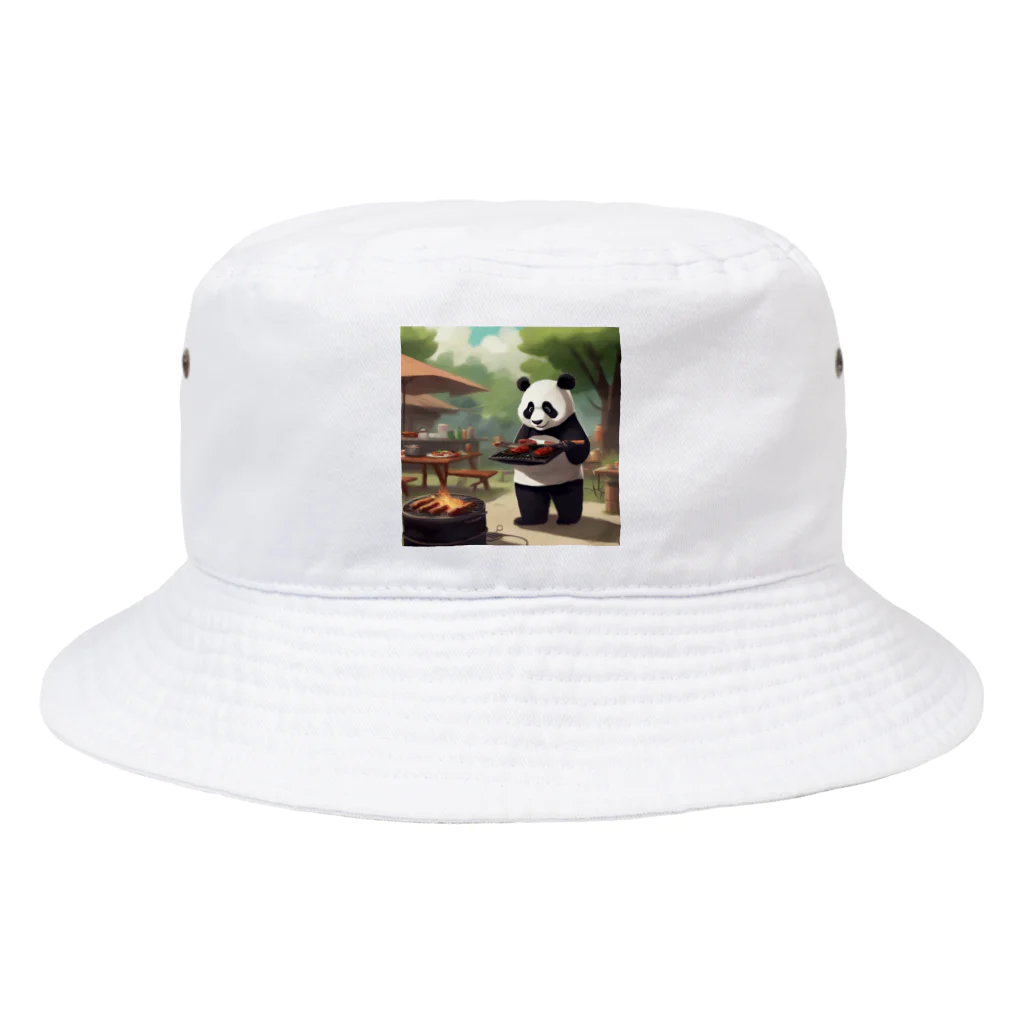 ycm02111968の「食欲をそそるパンダが食事を運びます！」 Bucket Hat