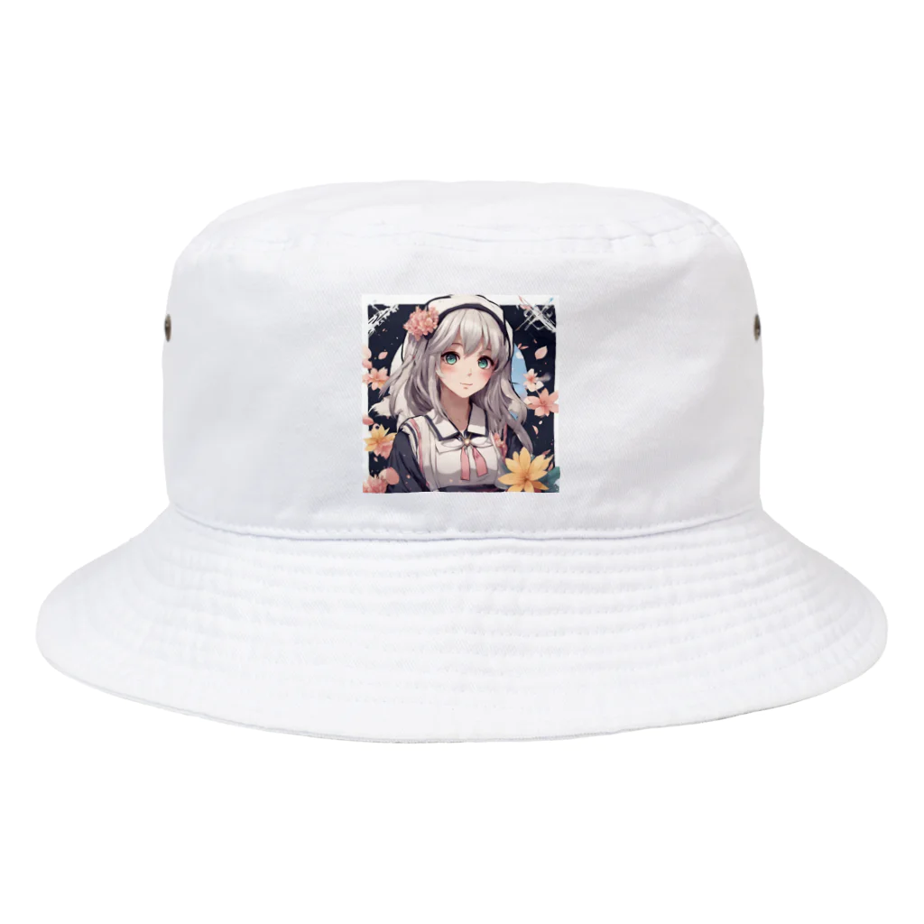 プリンゴブリンの銀髪不思議子さん Bucket Hat