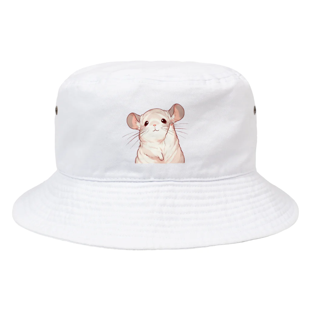 もふっとチンチラ🐭のおてあげチンチラ Bucket Hat