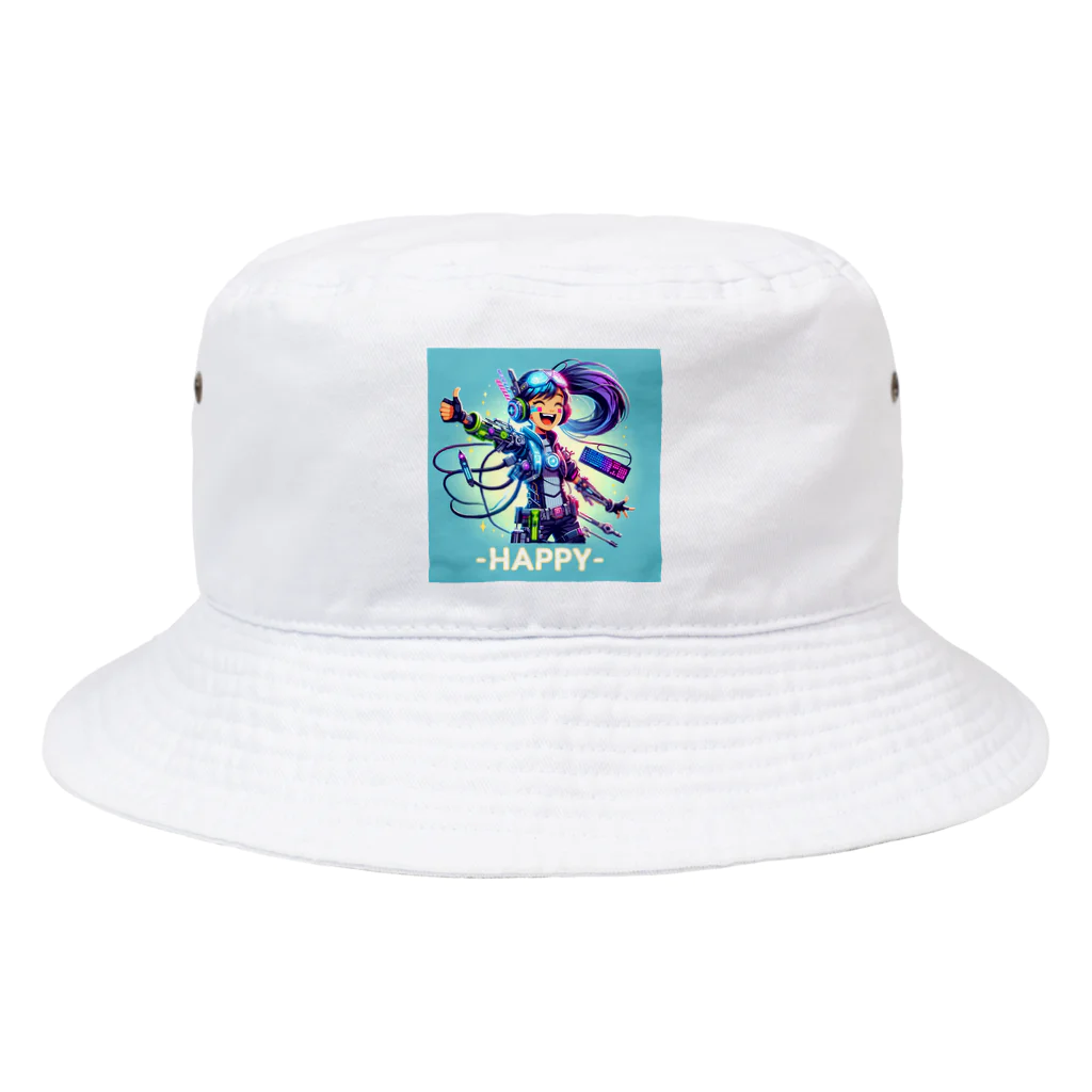 iSysのゲーミング少女ピーシーツー Bucket Hat