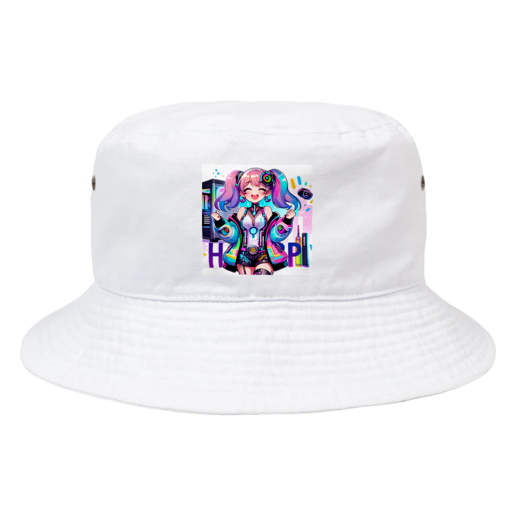 iSysのゲーミング少女ピーシースリー Bucket Hat