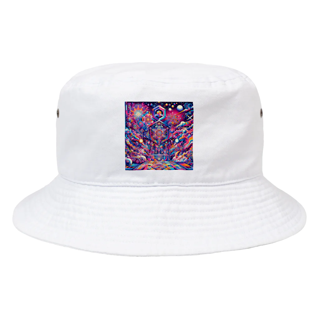 トトベス(T∴B∴M∴)🕊️の神聖リリスちゃん神殿 🌈💞31.サイケデリック宇宙アーケード商店街 Bucket Hat