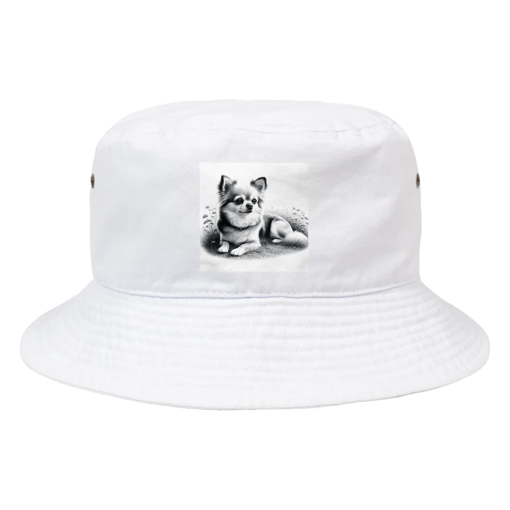 サボのドッグショップのチワポメ Bucket Hat