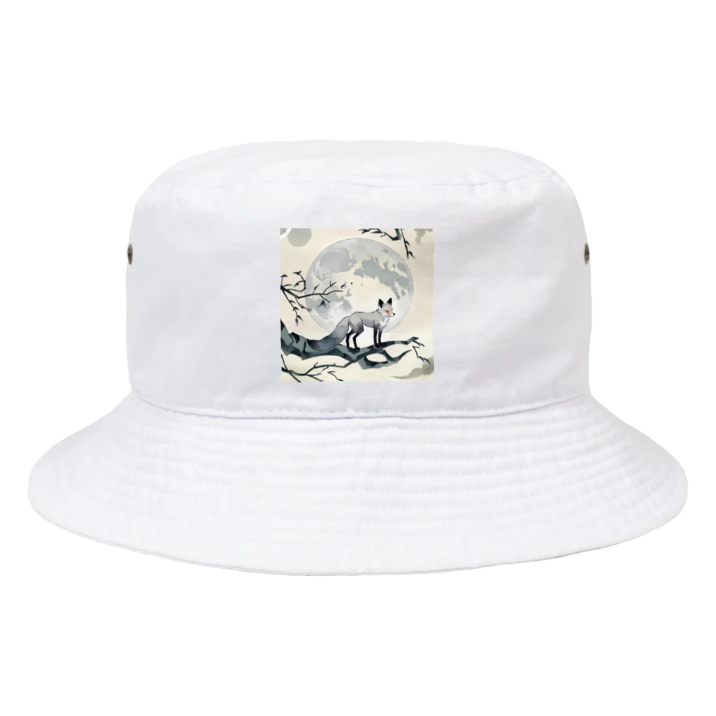 bigbamboofamilyの月と黒狐　そのニ Bucket Hat