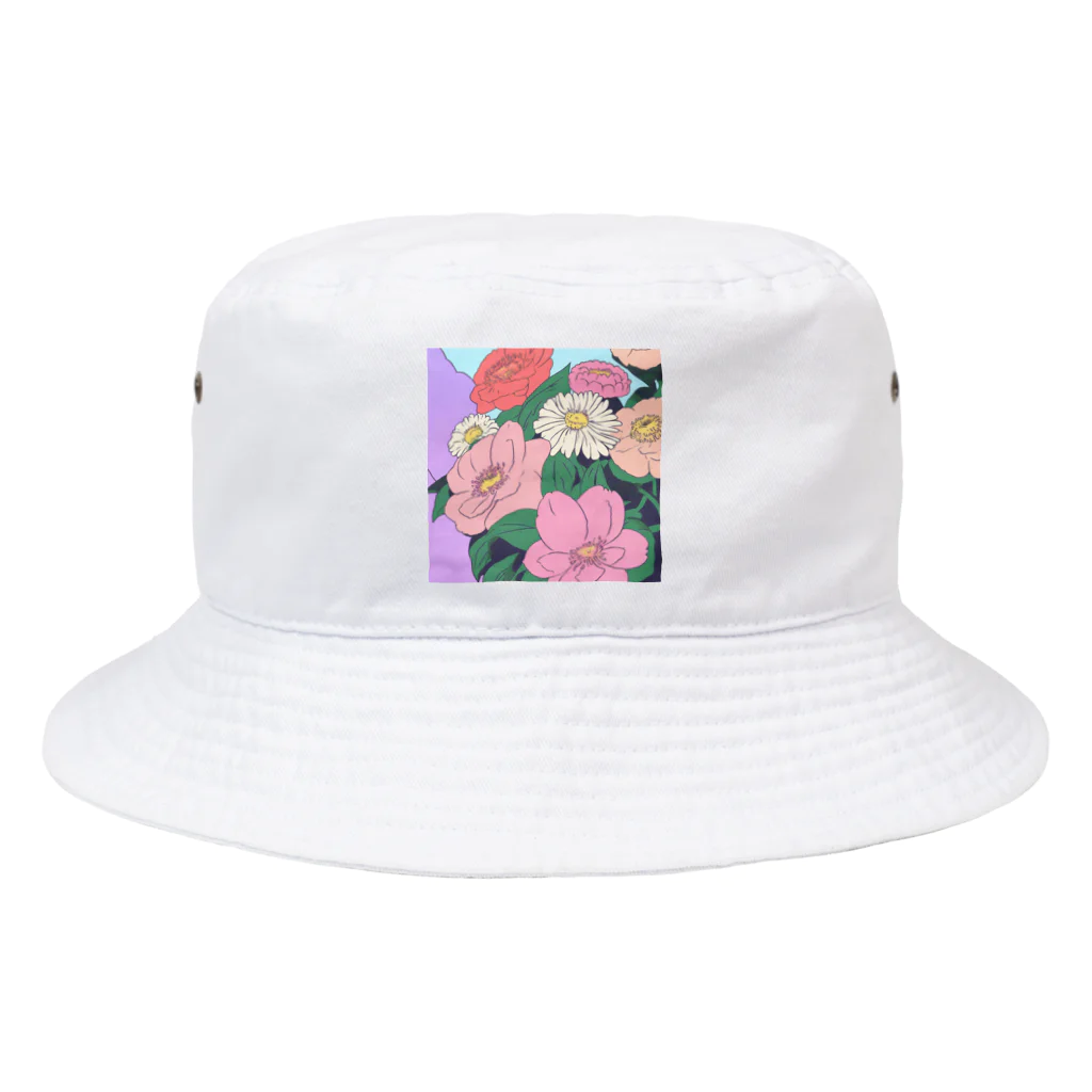 小町の花に囲まれた日常 Bucket Hat