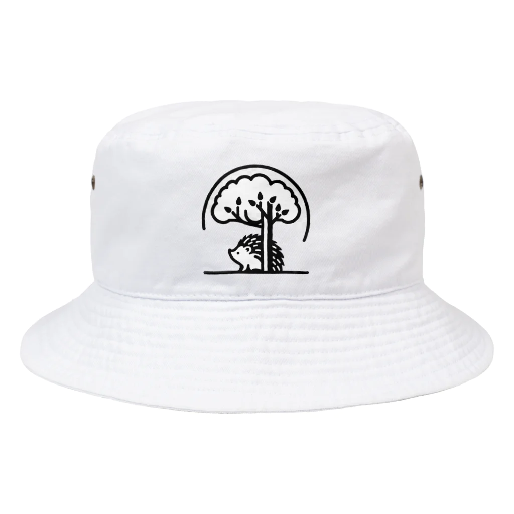 はりまみれのハリネズミと木 Bucket Hat