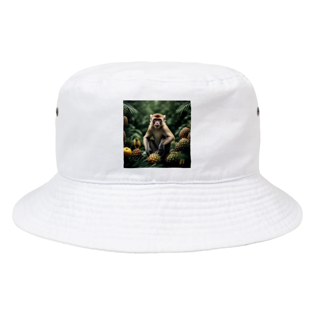 ZORATHのパイナップル　サル Bucket Hat