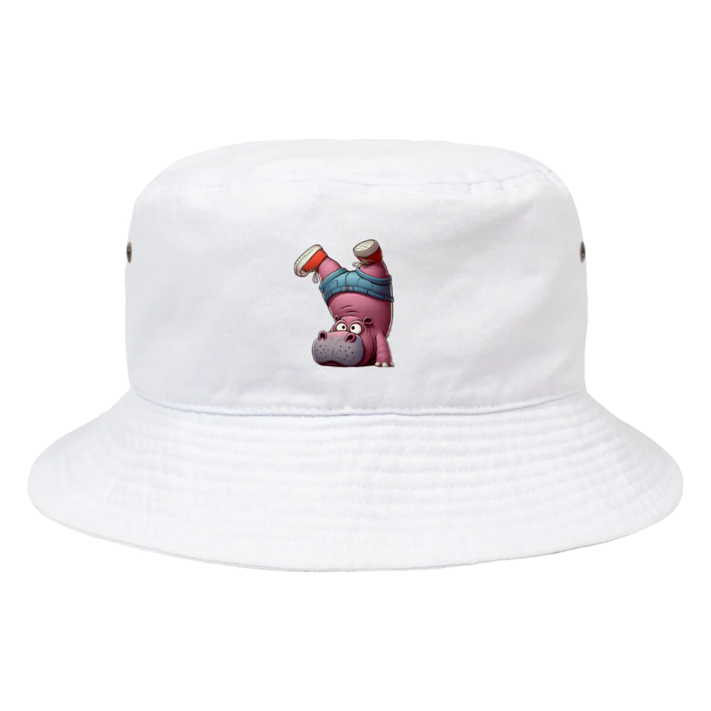 kangekiの逆さまのカバ Bucket Hat