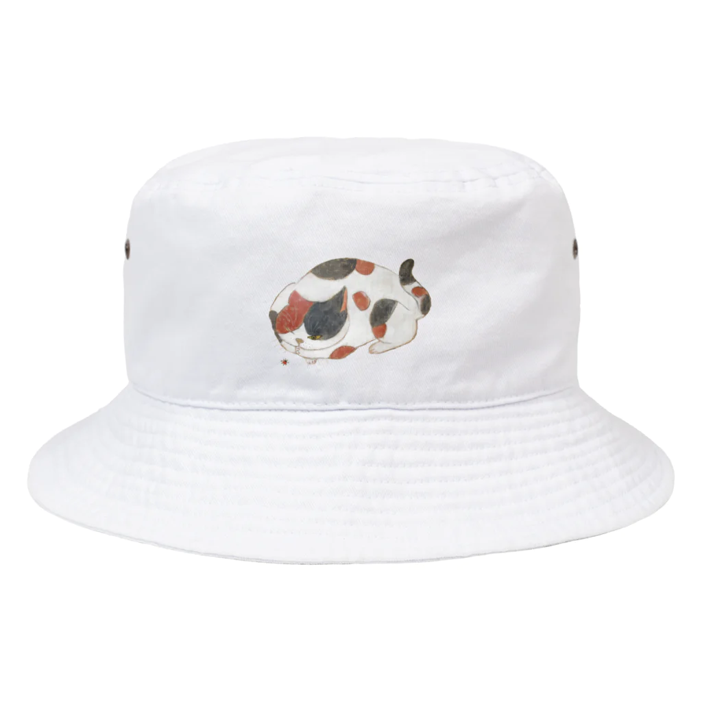 心の森ミュージアム　遊童館の三毛猫 Bucket Hat