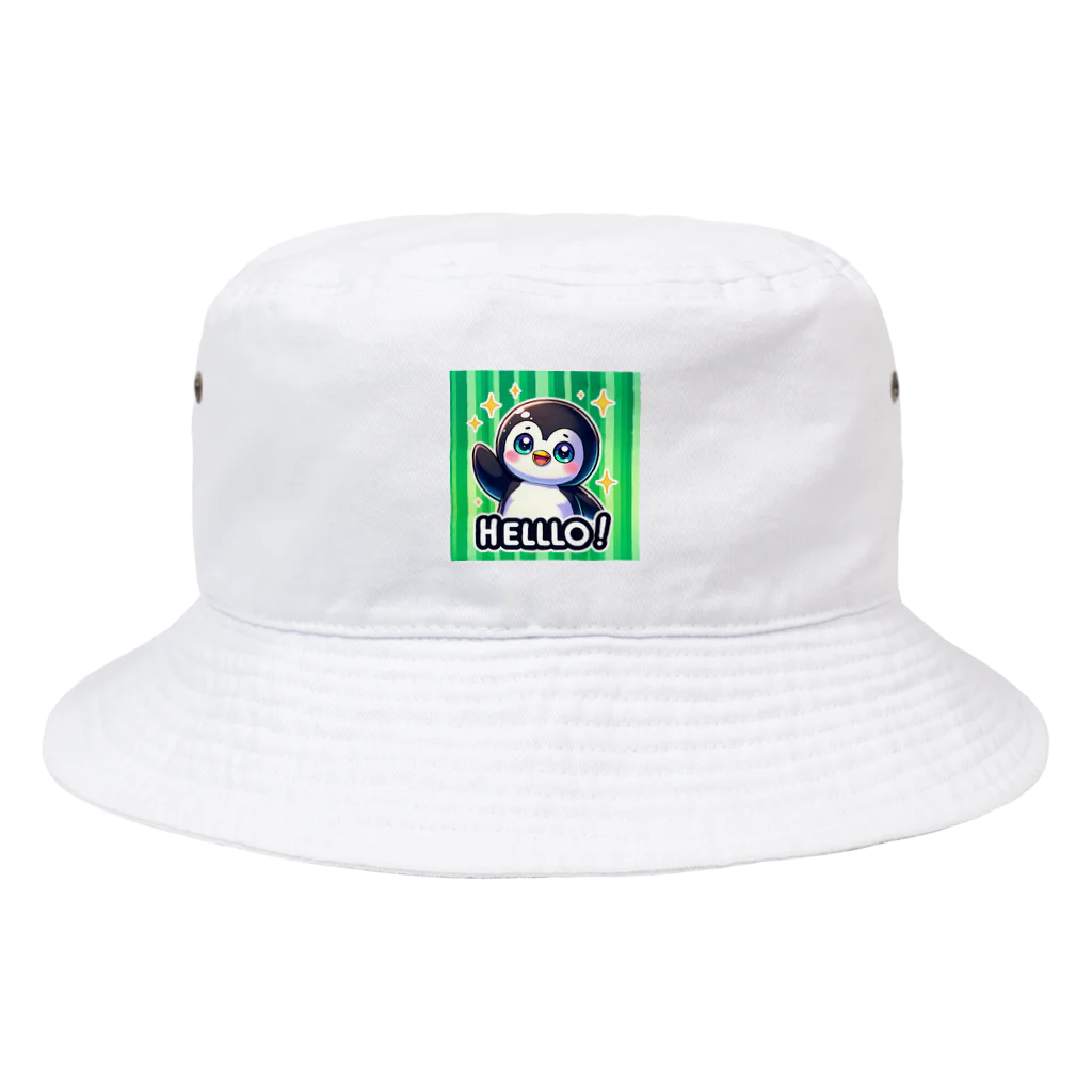 kaeruko0304mamaのハローペンギン Bucket Hat