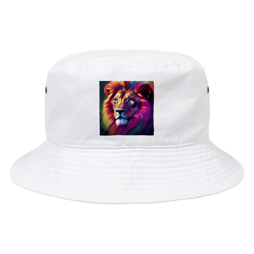 RC-yamaishiの虹色のライオン Bucket Hat