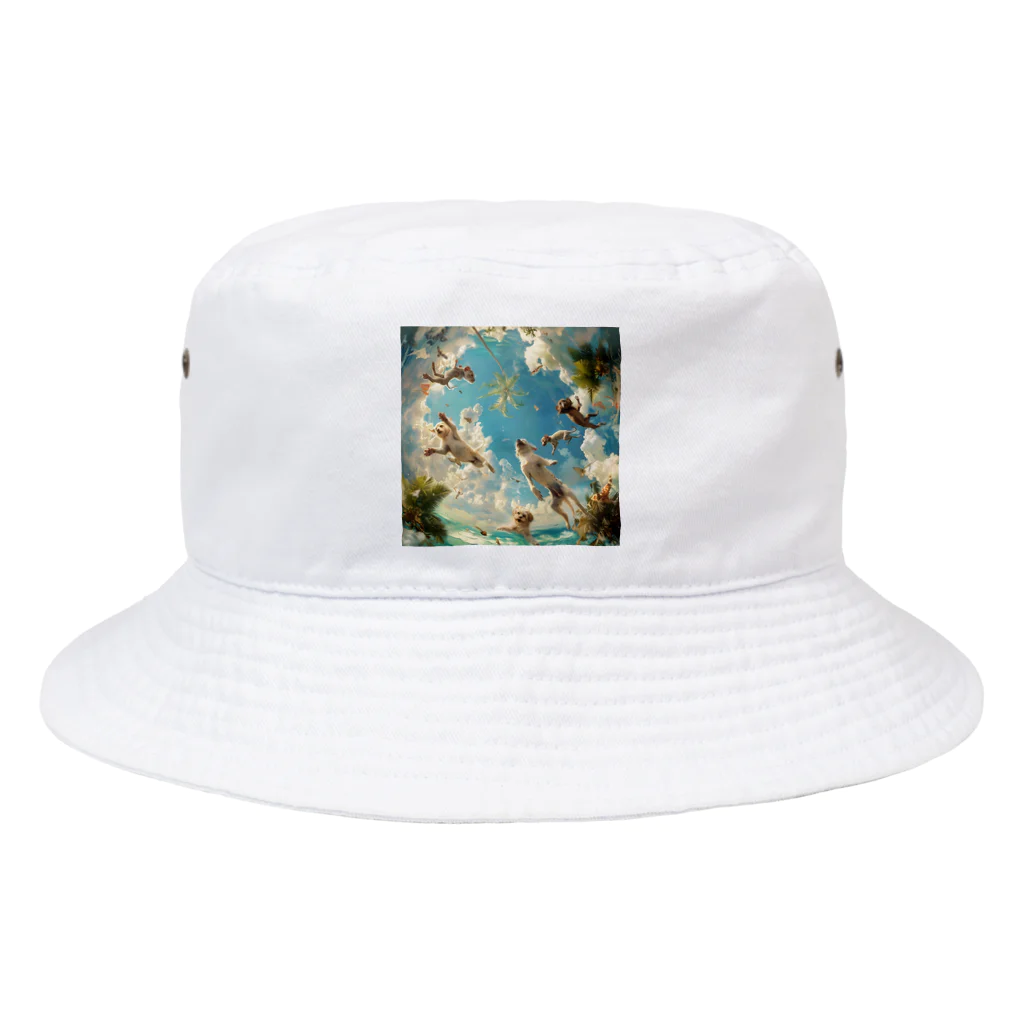 AQUAMETAVERSEのワンちゃんたちのパラダイス アメジスト 2846 Bucket Hat