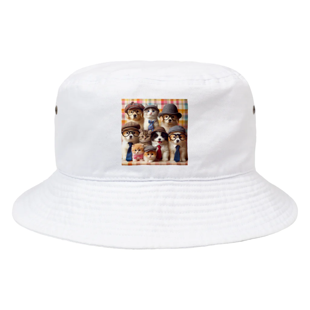 117hibikiのワンニャンファミリー🐾 Bucket Hat