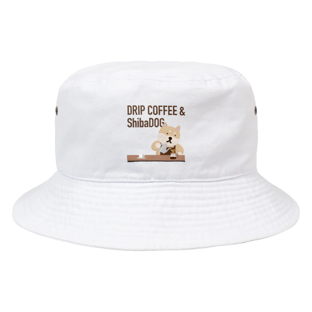 しばじるしデザインのDRIP COFFEE & ShibaDOG Bucket Hat