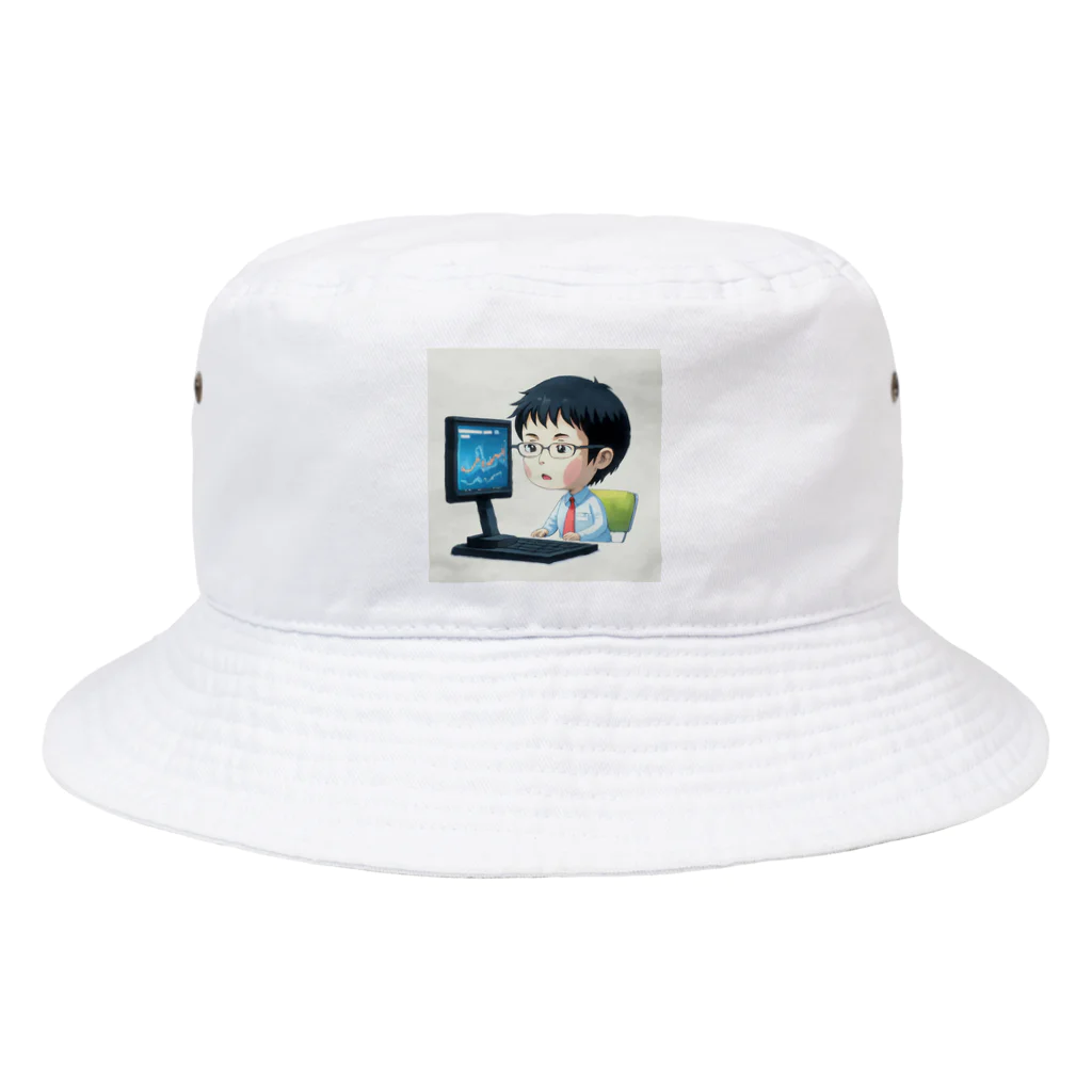 なお（ｻﾗﾘｰﾏﾝ）＠AI使って情報発信中の株価チェック中＠サラリーマン Bucket Hat