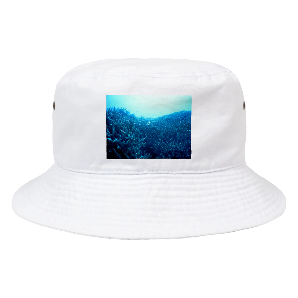 umin0nakaの青い珊瑚礁 Bucket Hat