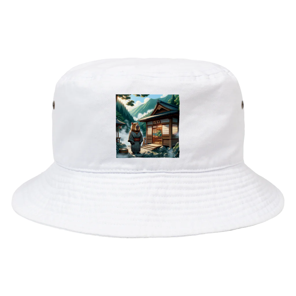 アニマル達の温泉旅館を営むカピパラ Bucket Hat