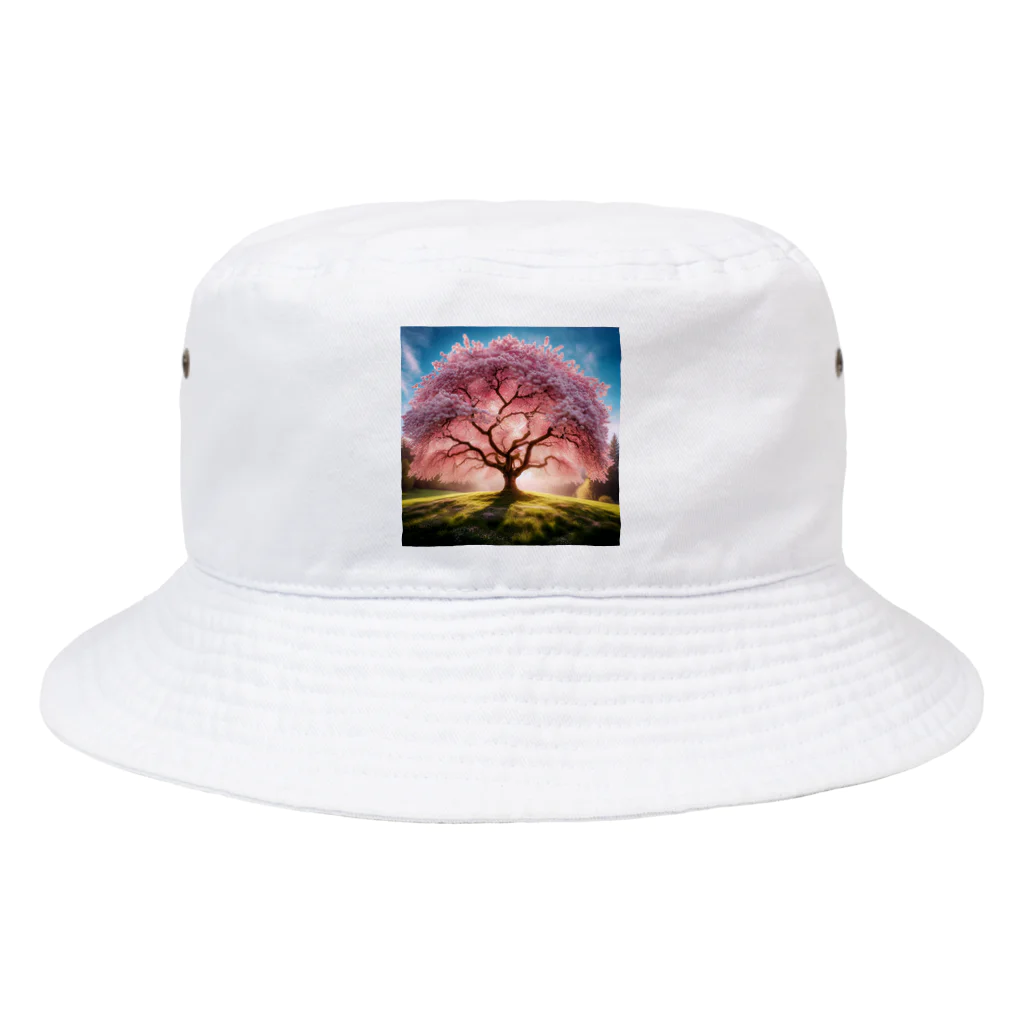 ニコショップの桜の木 Bucket Hat