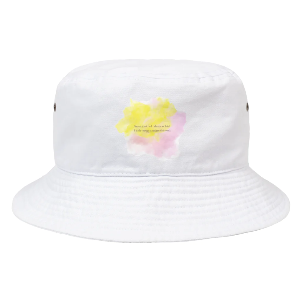 mame SHOPのKUMO☁️×名言　Spring ver. Bucket Hat