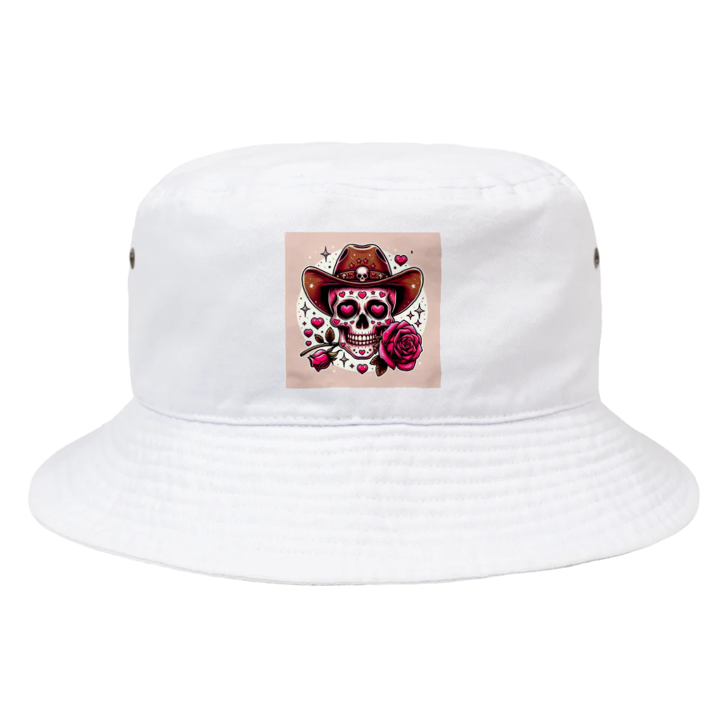 yasurin7000のローズスカル Bucket Hat