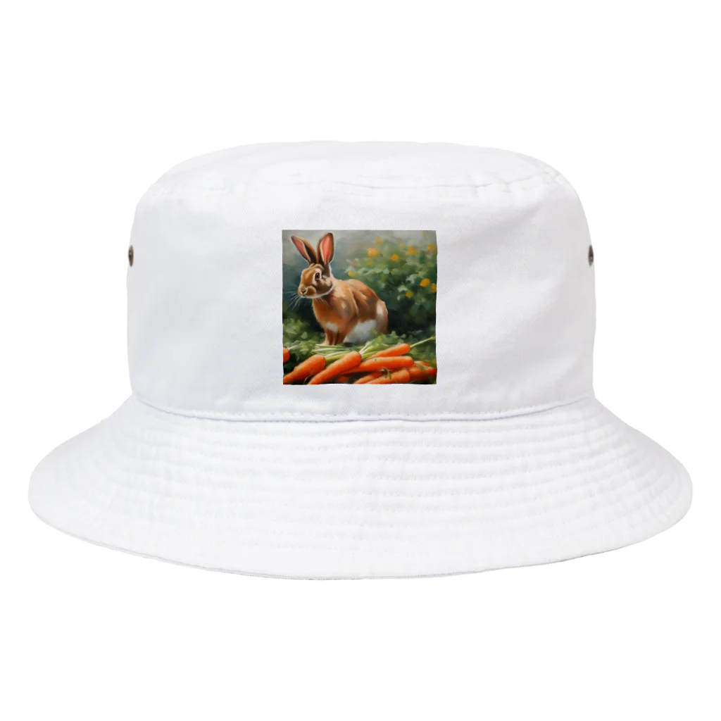 IKINARIの人参とうさぎ Bucket Hat