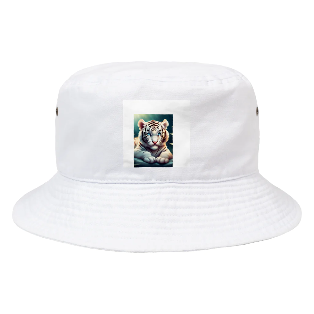 rentorataの可愛いホワイトタイガー Bucket Hat