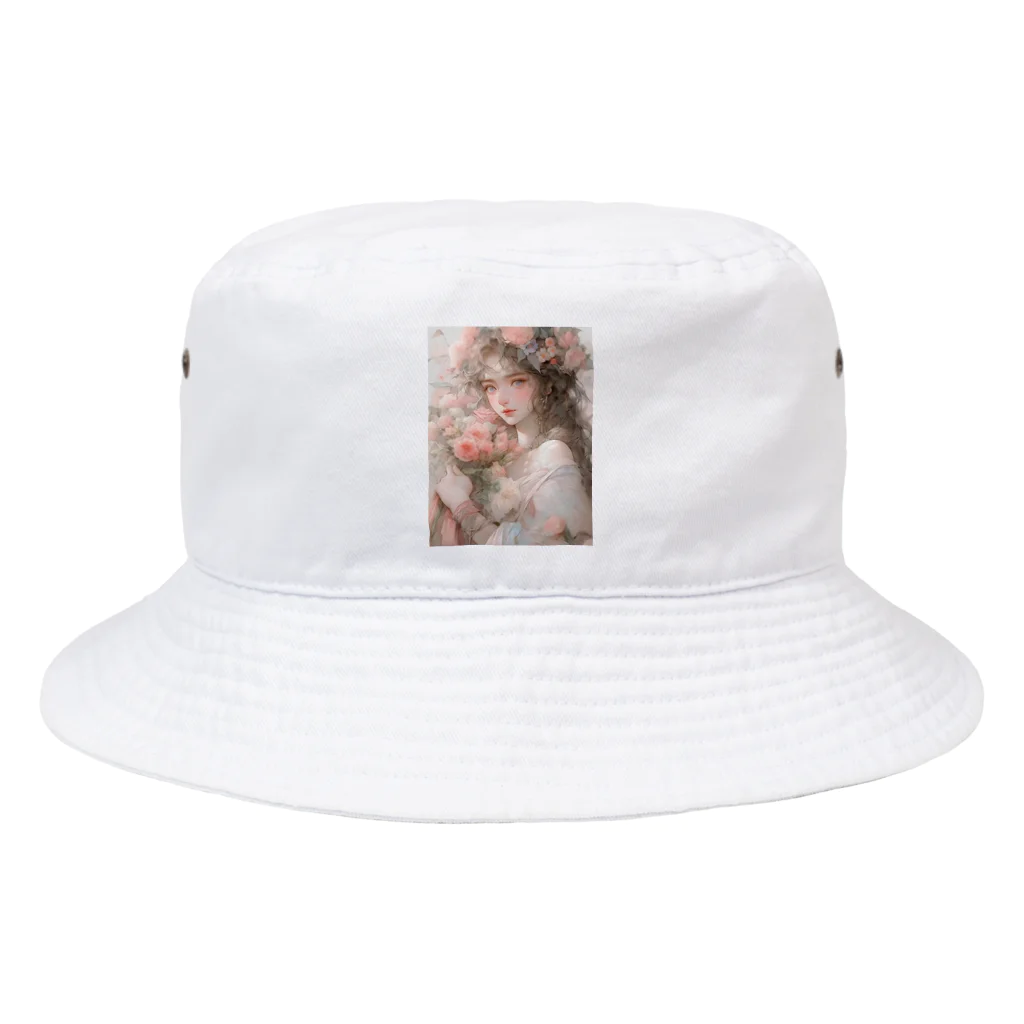 AQUAMETAVERSEのバラの花束と女性　なでしこ1478 Bucket Hat