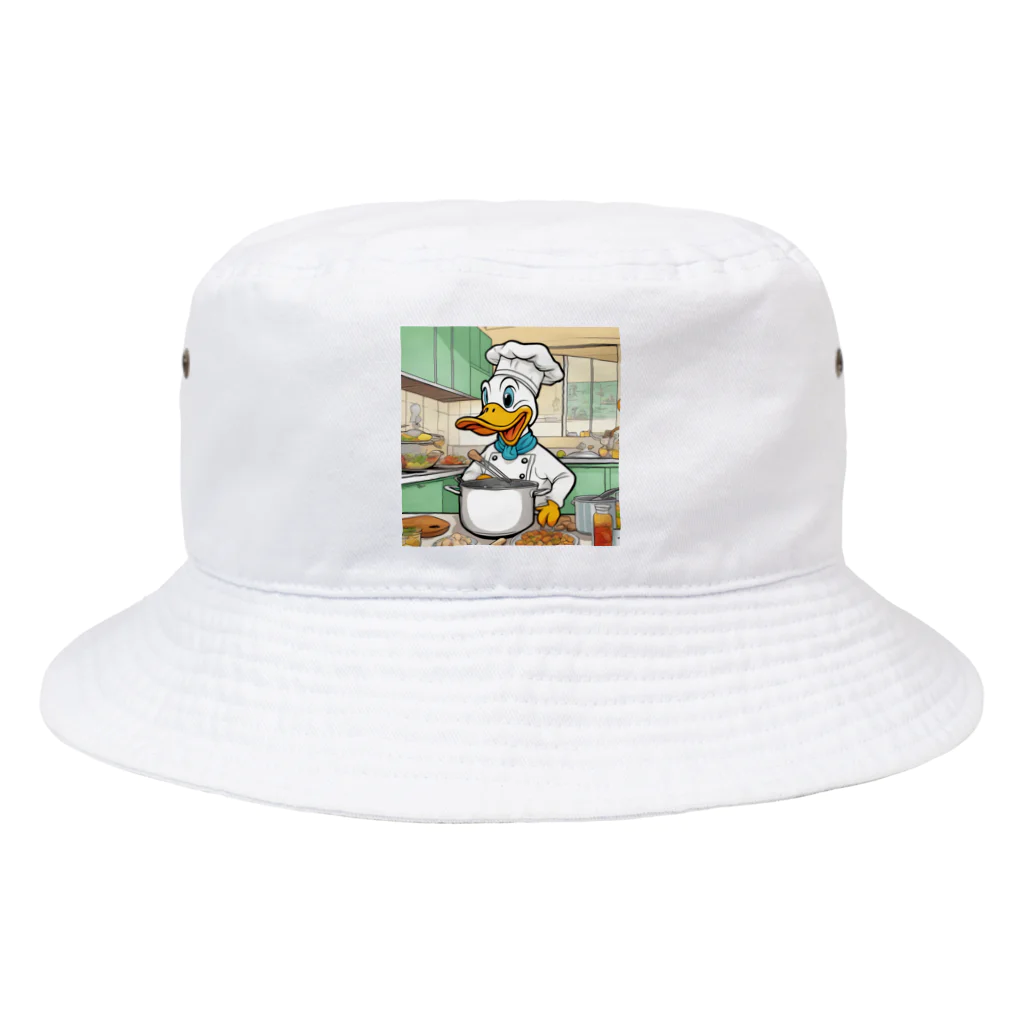 pandaman0303のアヒルシェフ Bucket Hat