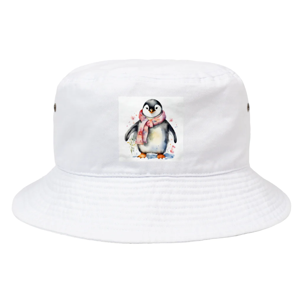 hakumenhonの春を迎えるペンギン Bucket Hat