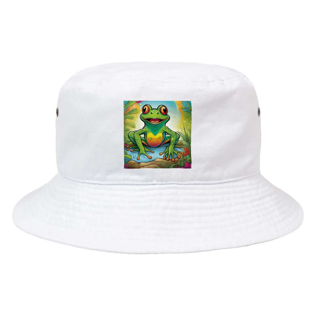 Yta_Tの輝くカエル Bucket Hat