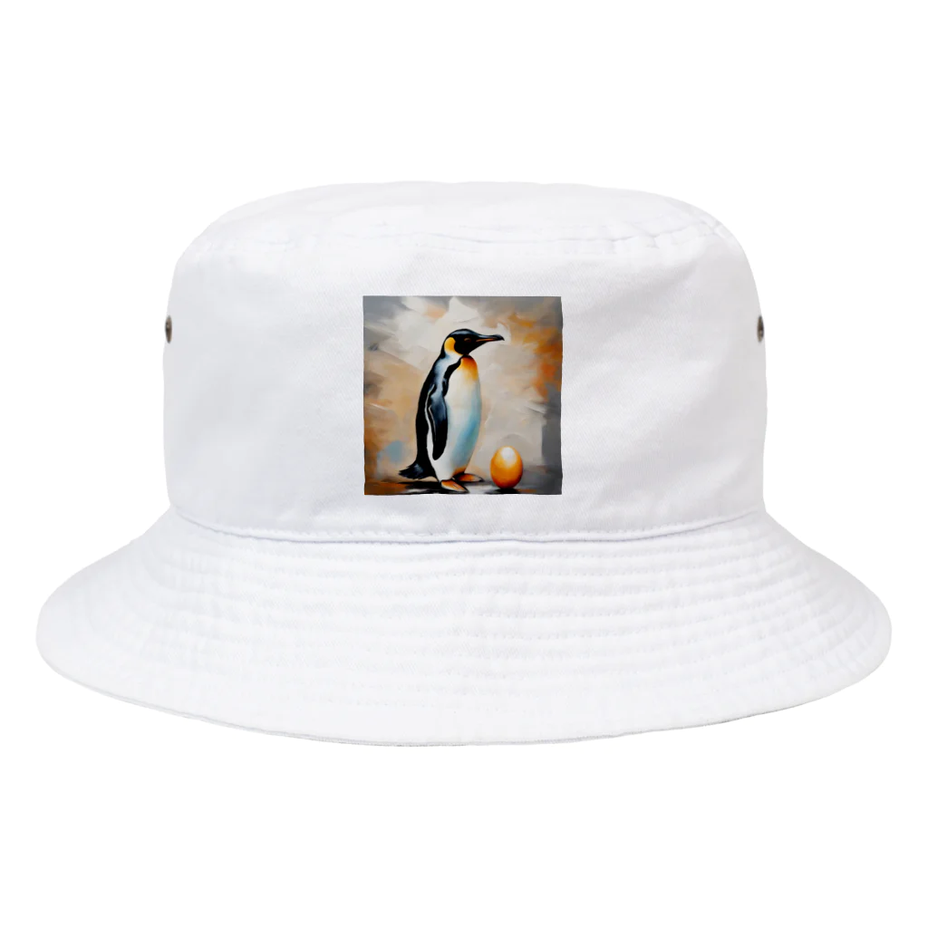 akipen76の卵を温かく見守っているペンギン Bucket Hat