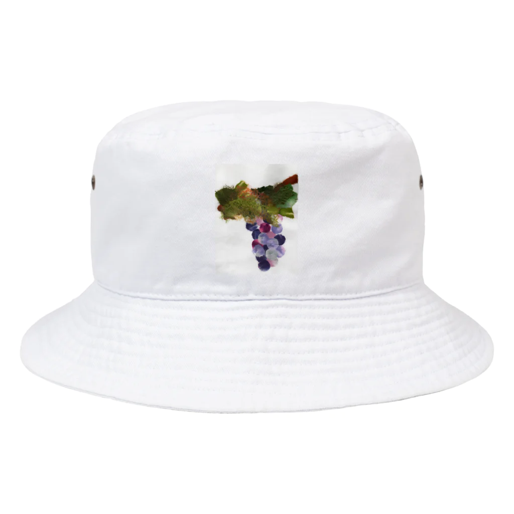 とみよのちぎり絵のとみよのぶどう Bucket Hat