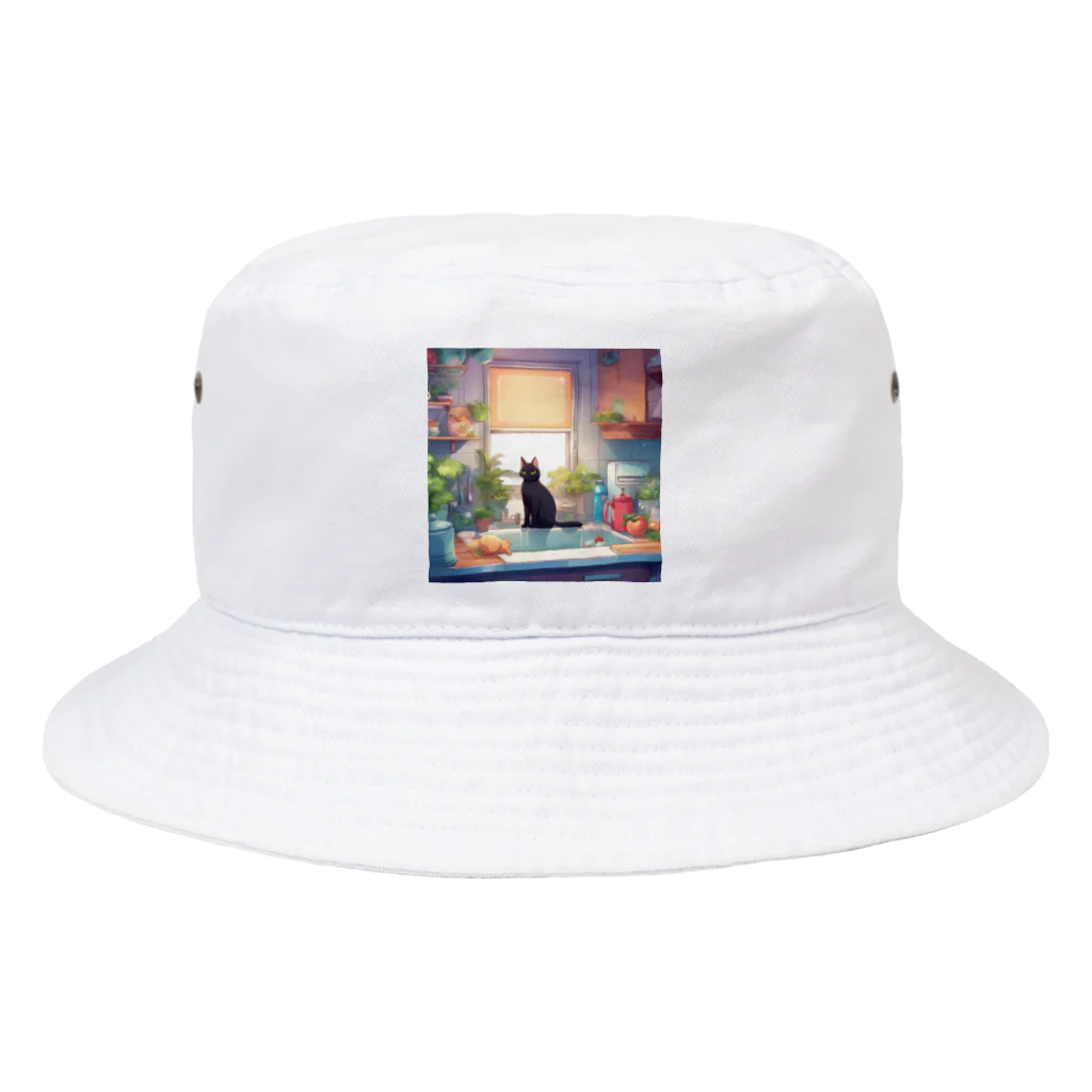 chinenroiのキッチンとねこ Bucket Hat