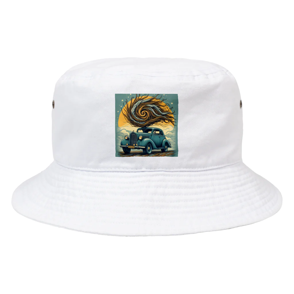 dai-gooutの渦巻くクラシックカー Bucket Hat