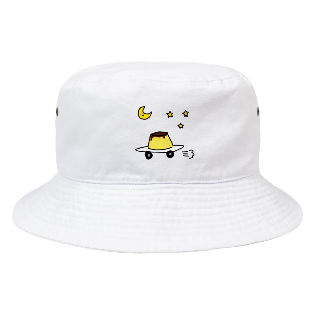 愛と幸せの魔法使いの月夜に駆けるプリン Bucket Hat