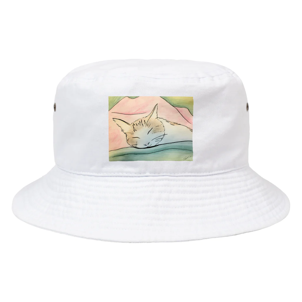 ハンドメイドSaoriのねこ♡寝子 Bucket Hat