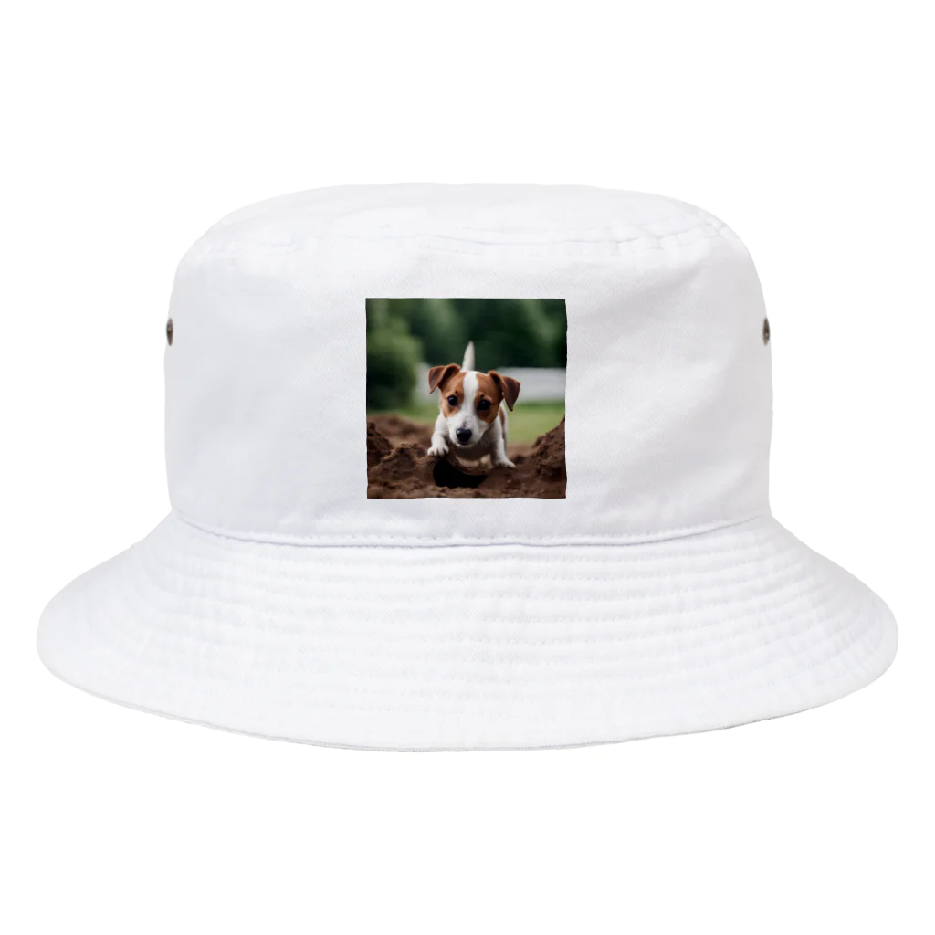 jackrussellvibes___の穴掘りジャックラッセルテリア Bucket Hat