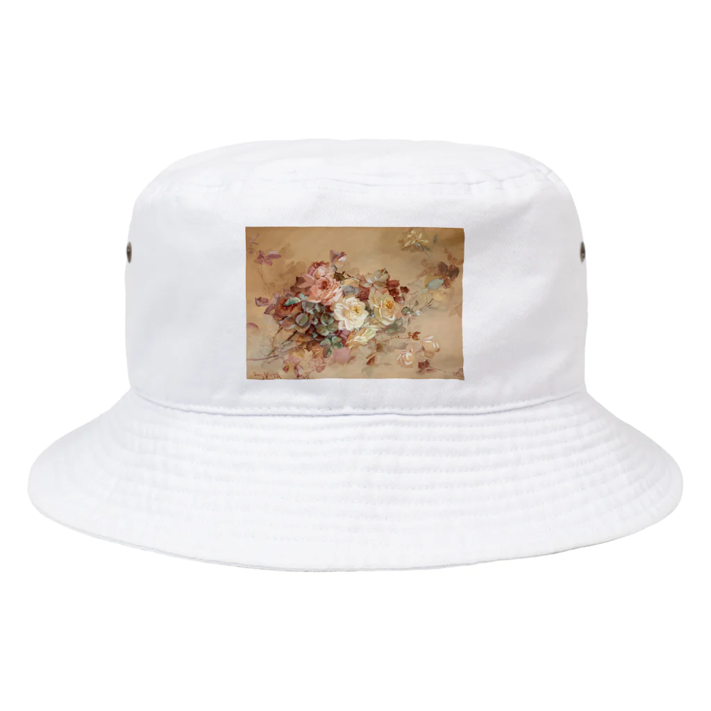 public2024のピンクと黄色のバラ Bucket Hat