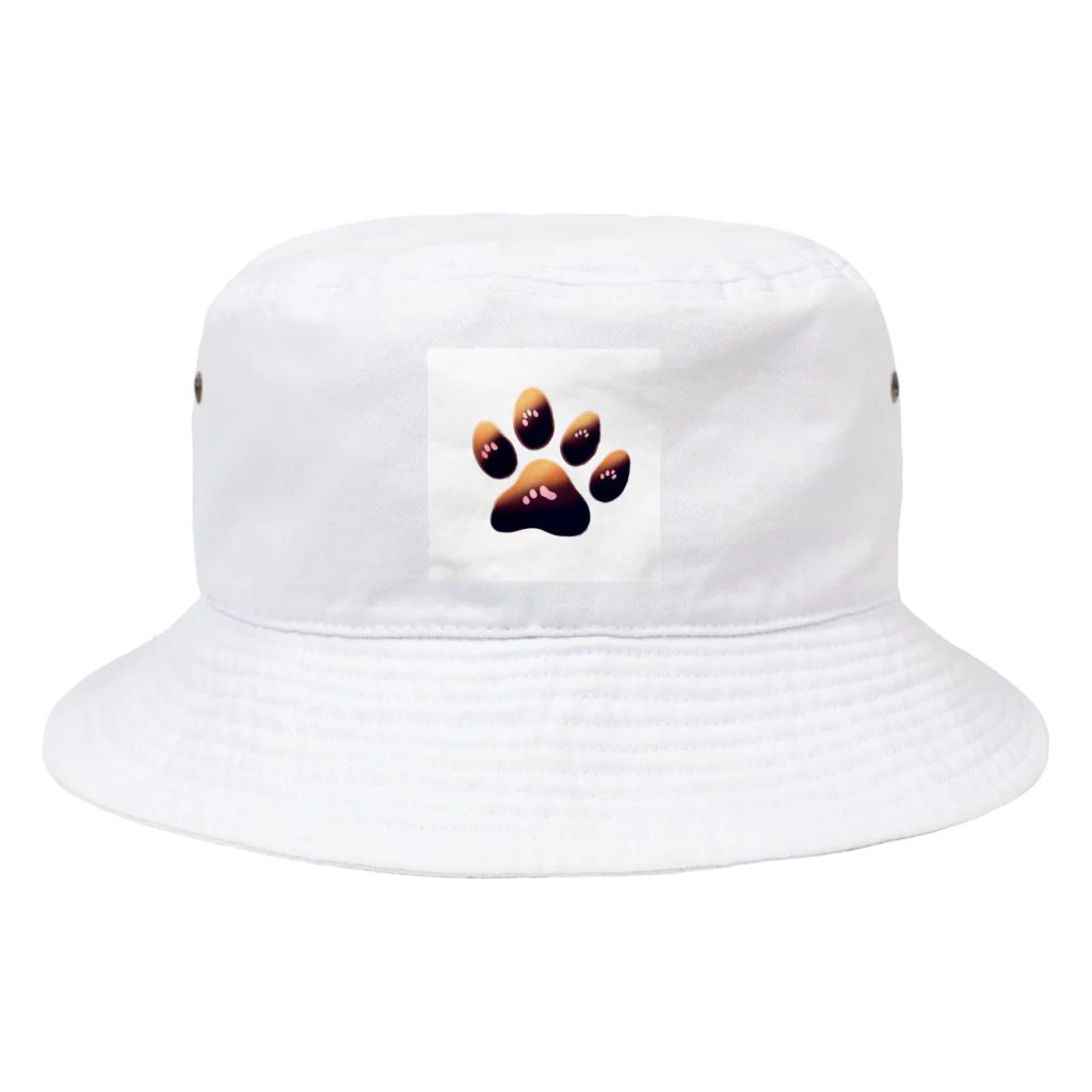 ニャン丸の猫の肉球ニャンポイント Bucket Hat