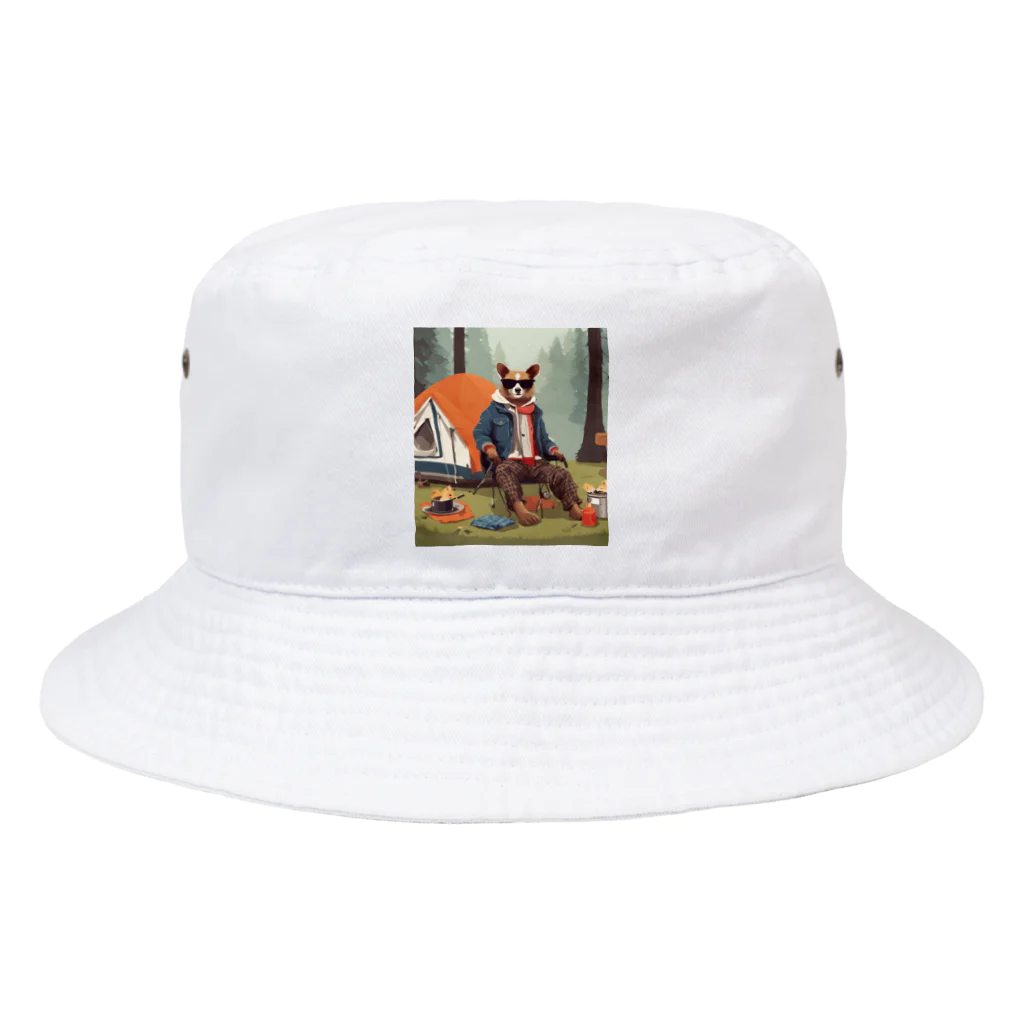 kowarororoのベテランキャンパー犬 Bucket Hat