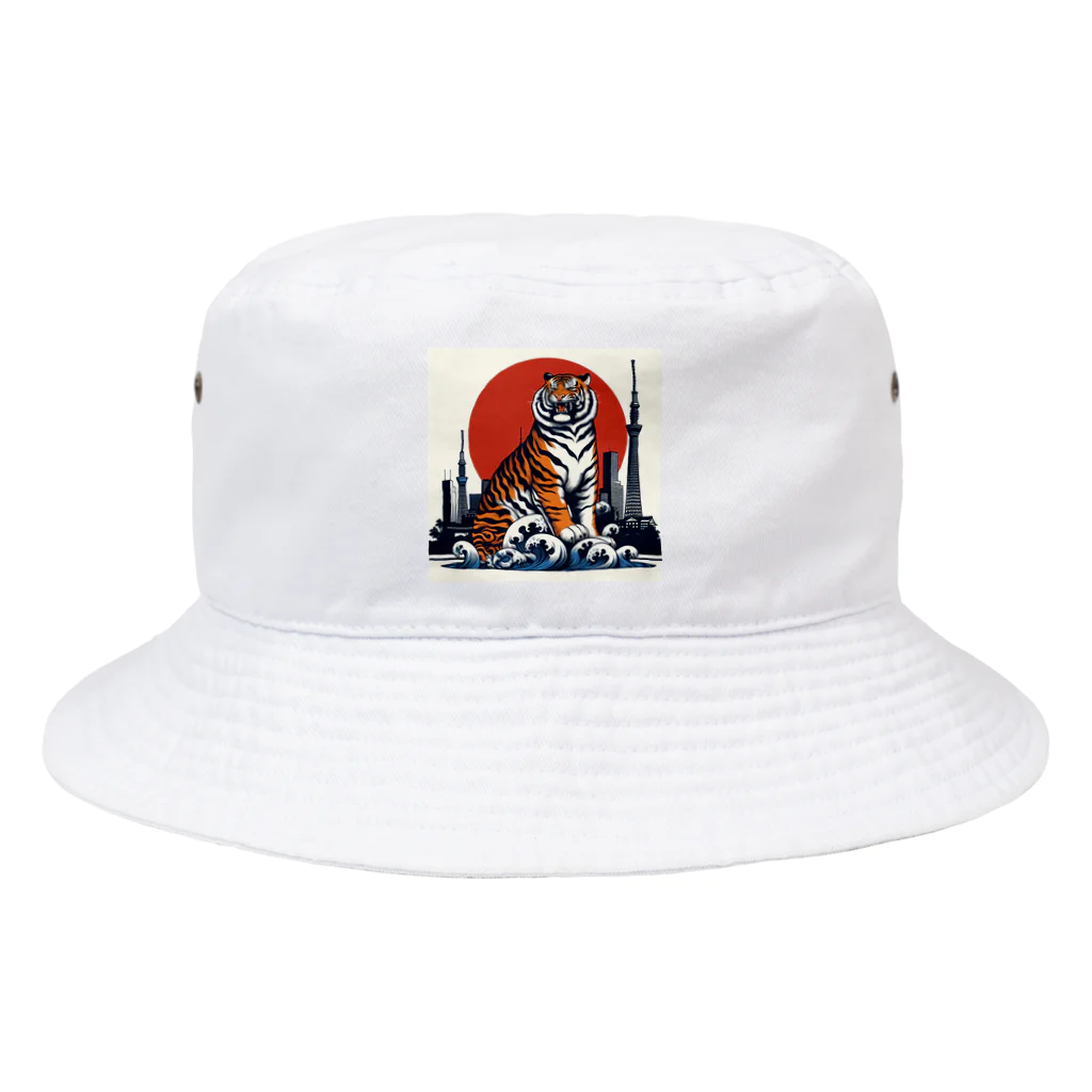 momonekokoの風格漂う王者の虎 Bucket Hat