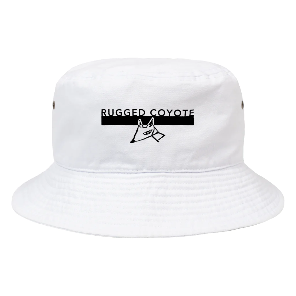 #ffffffのラゲッドコヨーテ Bucket Hat