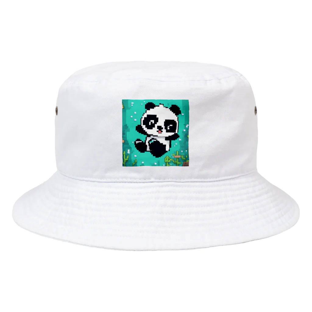 Smile Pop Artの水中パンダ Bucket Hat
